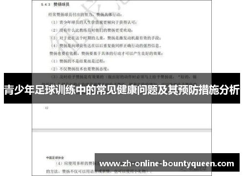 青少年足球训练中的常见健康问题及其预防措施分析